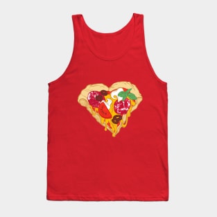 Pizza is my true Valentine Tank Top